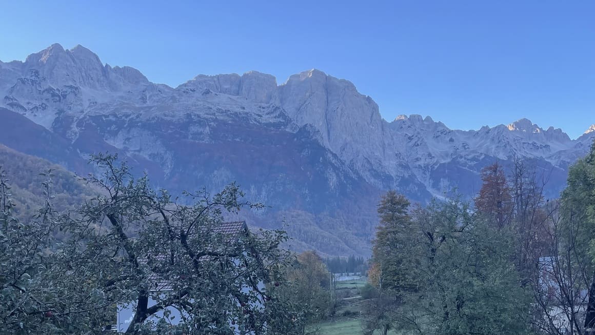 albanian alps valbona mountains