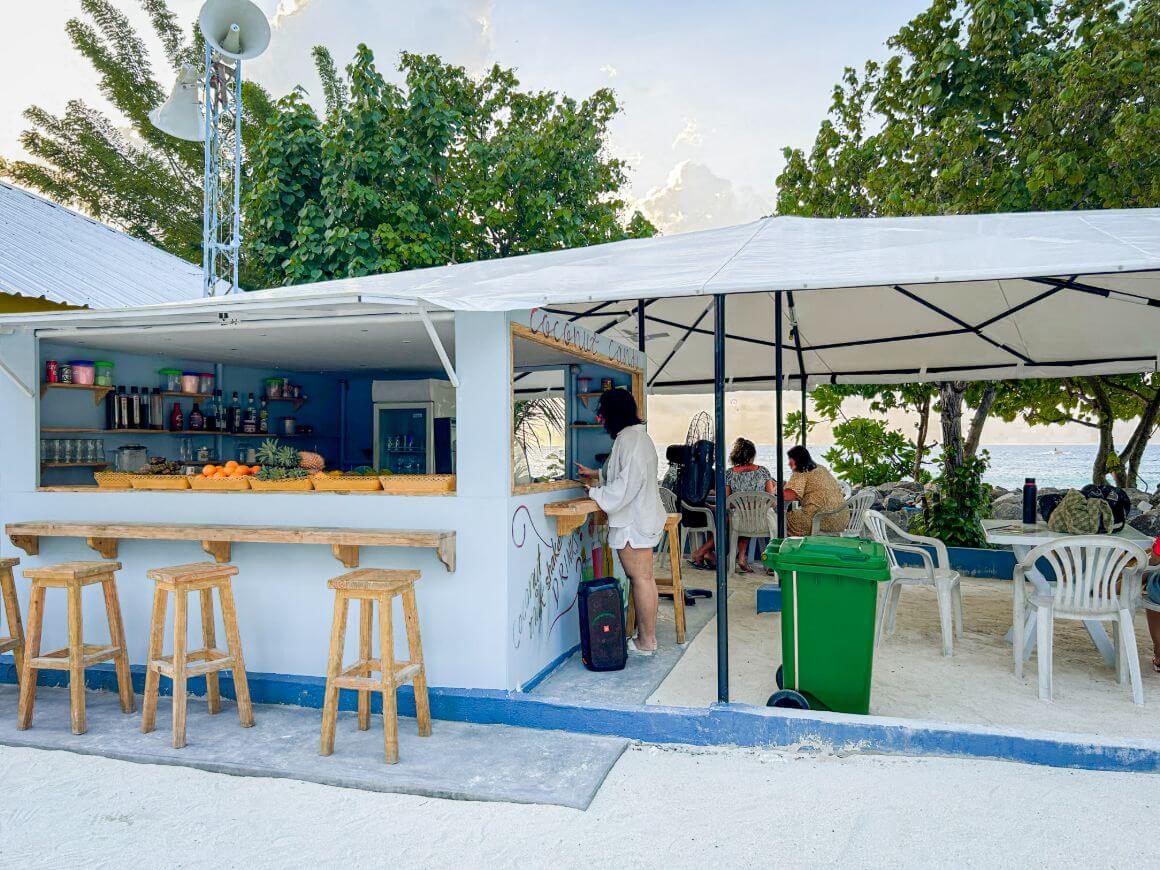 maldives island local beach shop
