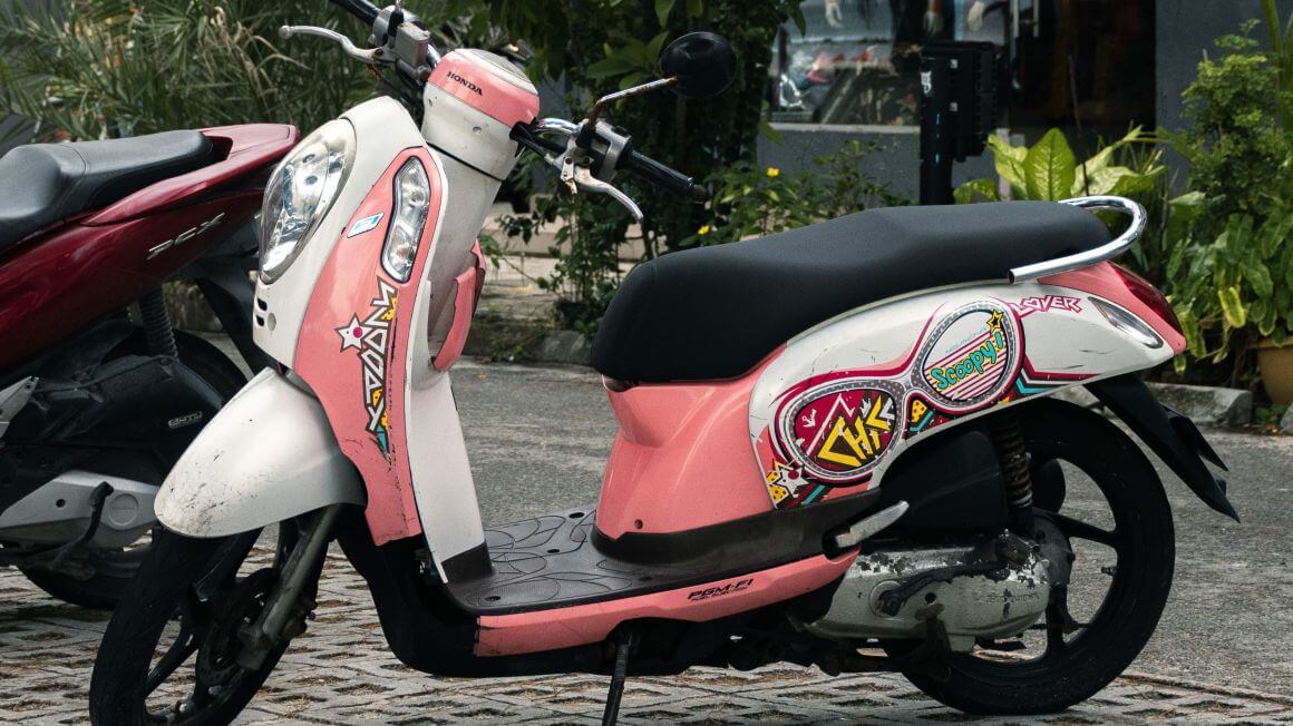 parked scooter