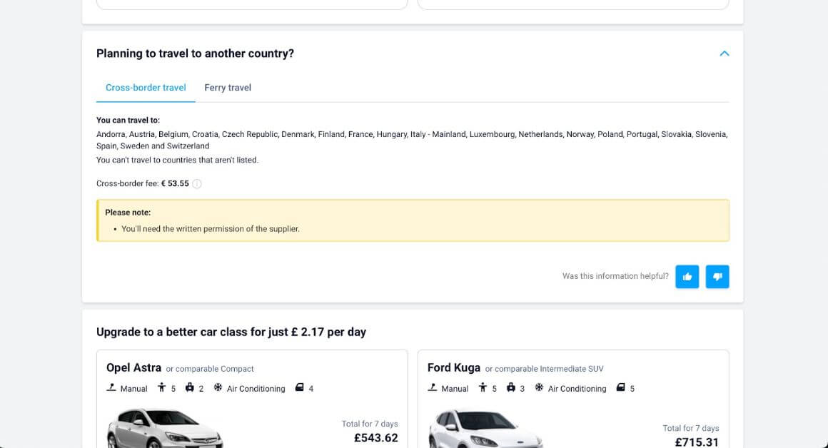 Discover Cars Rental Review cross border