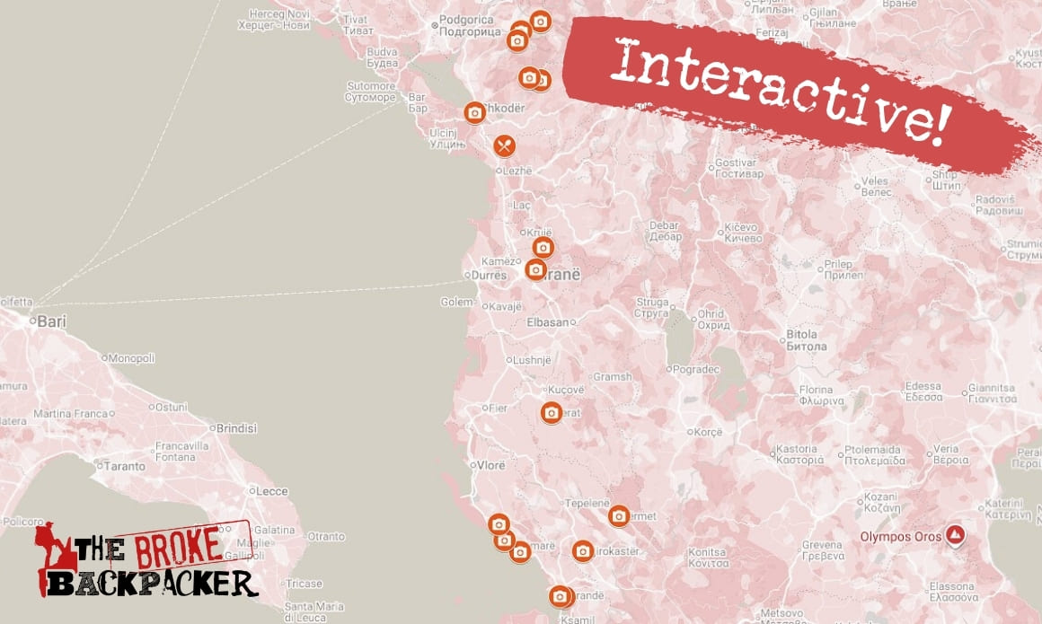 Things to do in Albania Map