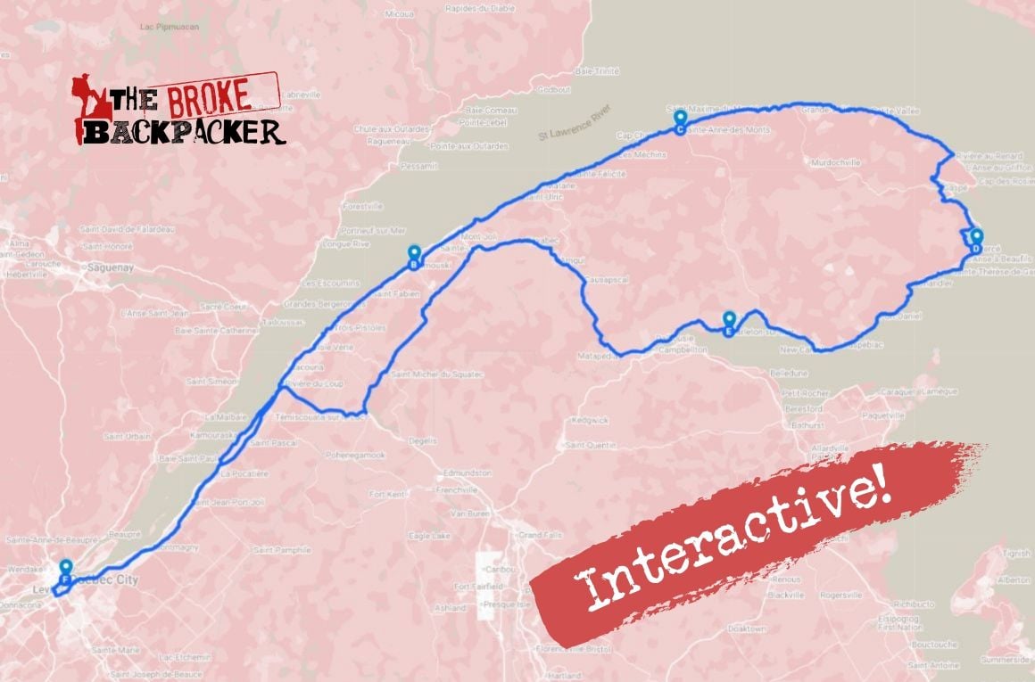 Quebec Road Trip Route 3: The Gaspé Explorer