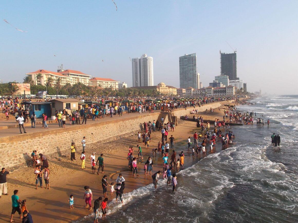 sri lanka colombo galle face park