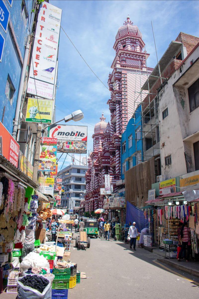 sri lanka colombo pettah red mosque