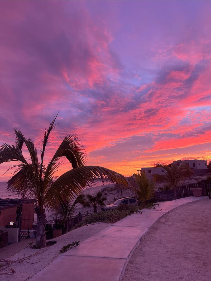 day7- east cape- beautiful mexican sunset colors the sky