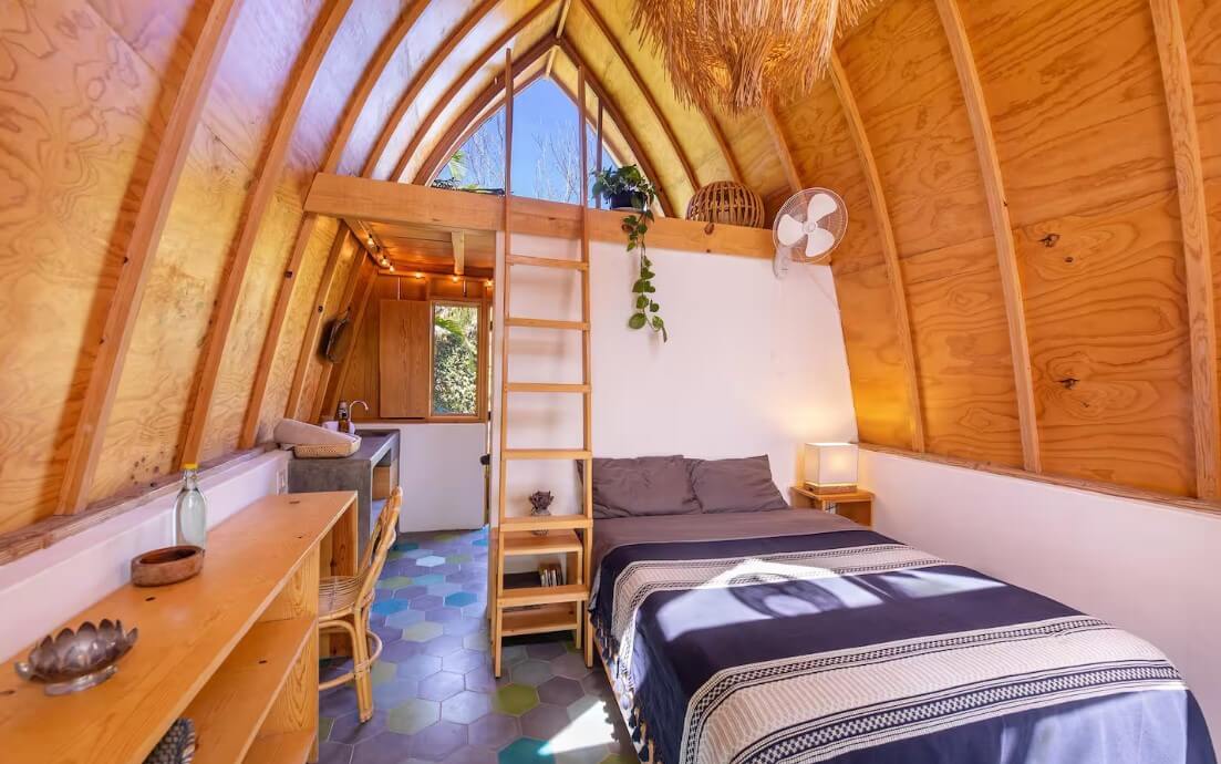 Poolside A-frame in Tropical Oasis