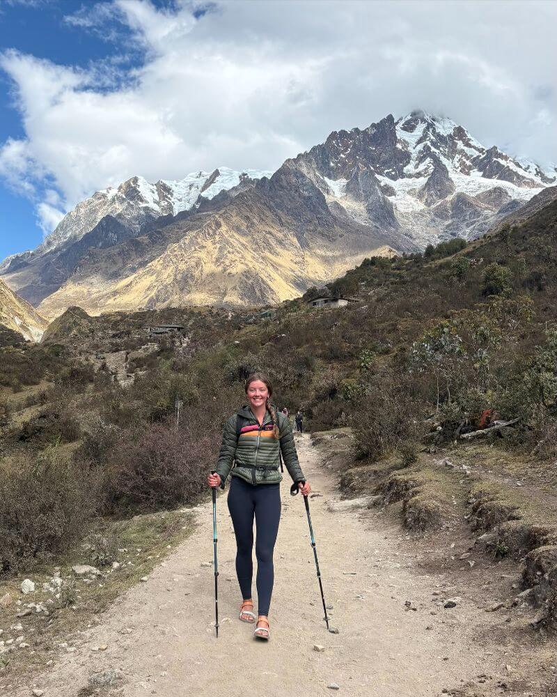 female traveler at Salkantay Trek