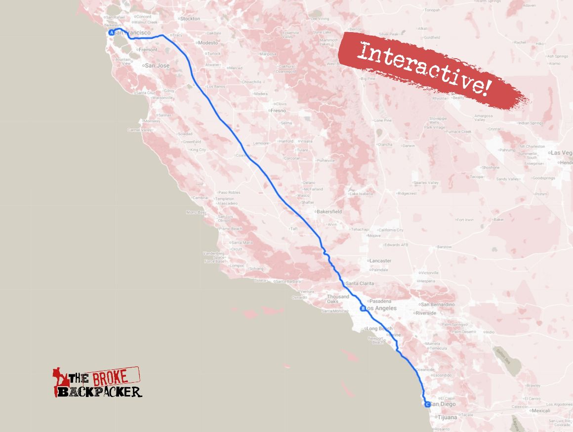 Speedy Freeway Flyer Route 2 map