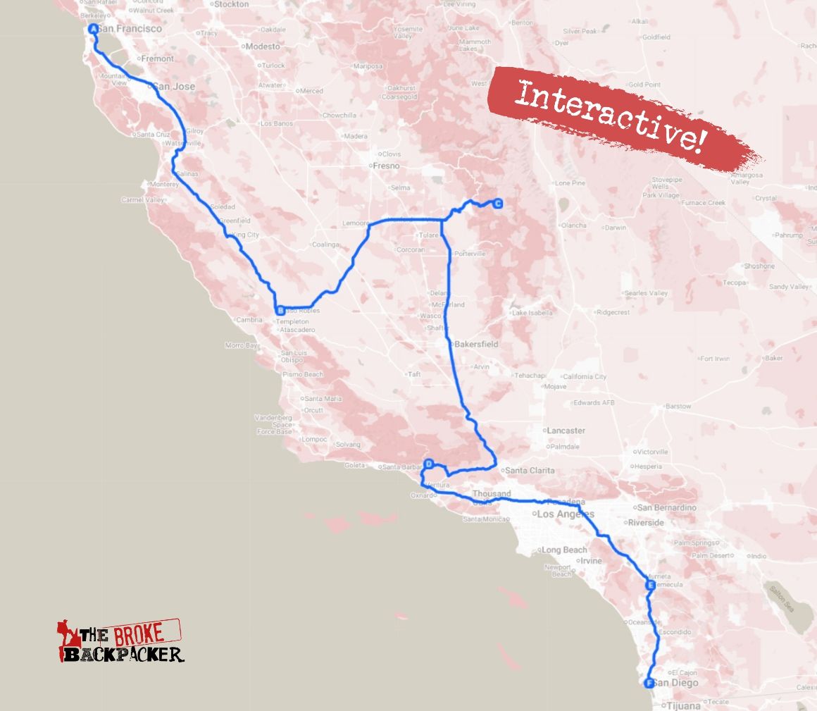 Wine & Wilderness Wander Route 3 map