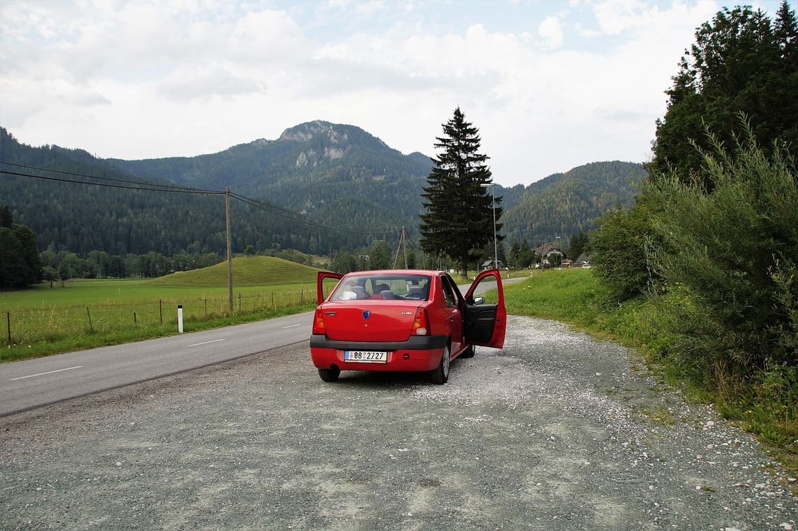 car slovenia mountains