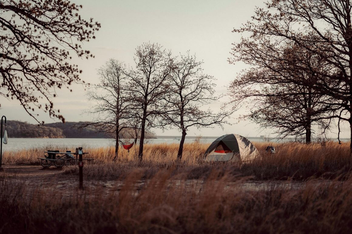tent at campsite