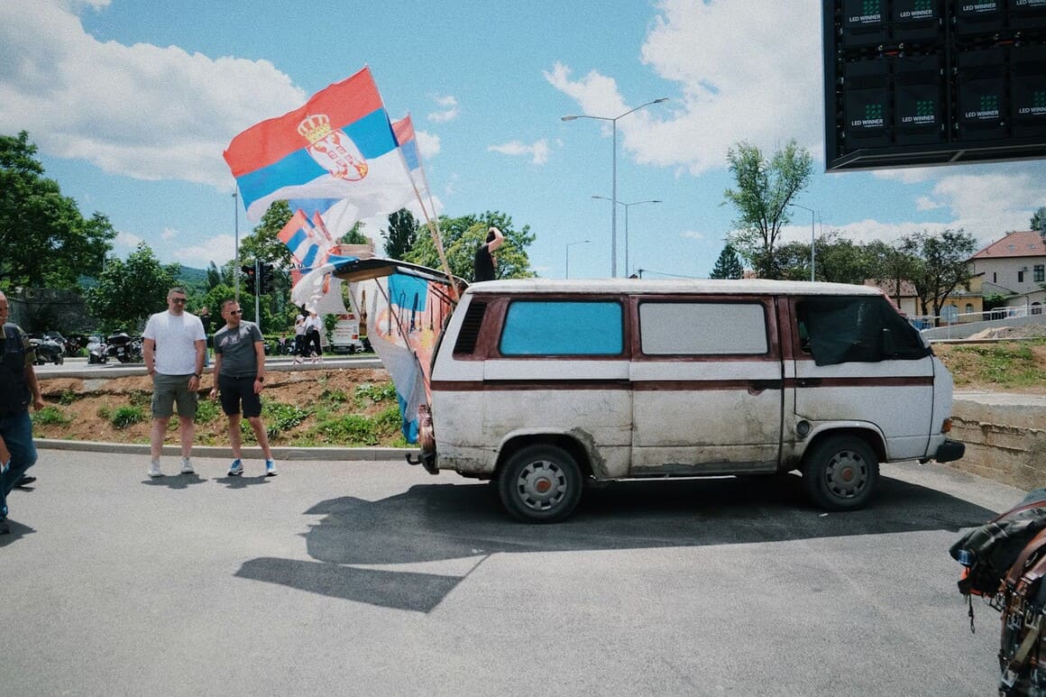 beat up van in the balkans
