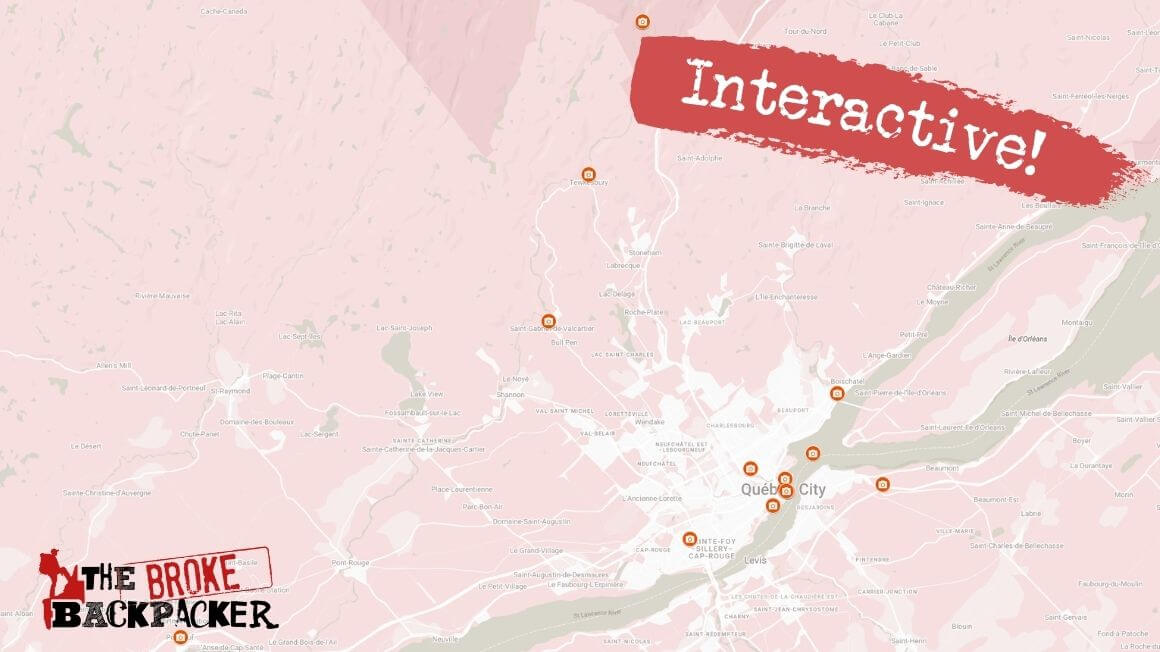 Things to Do in Quebec City Map