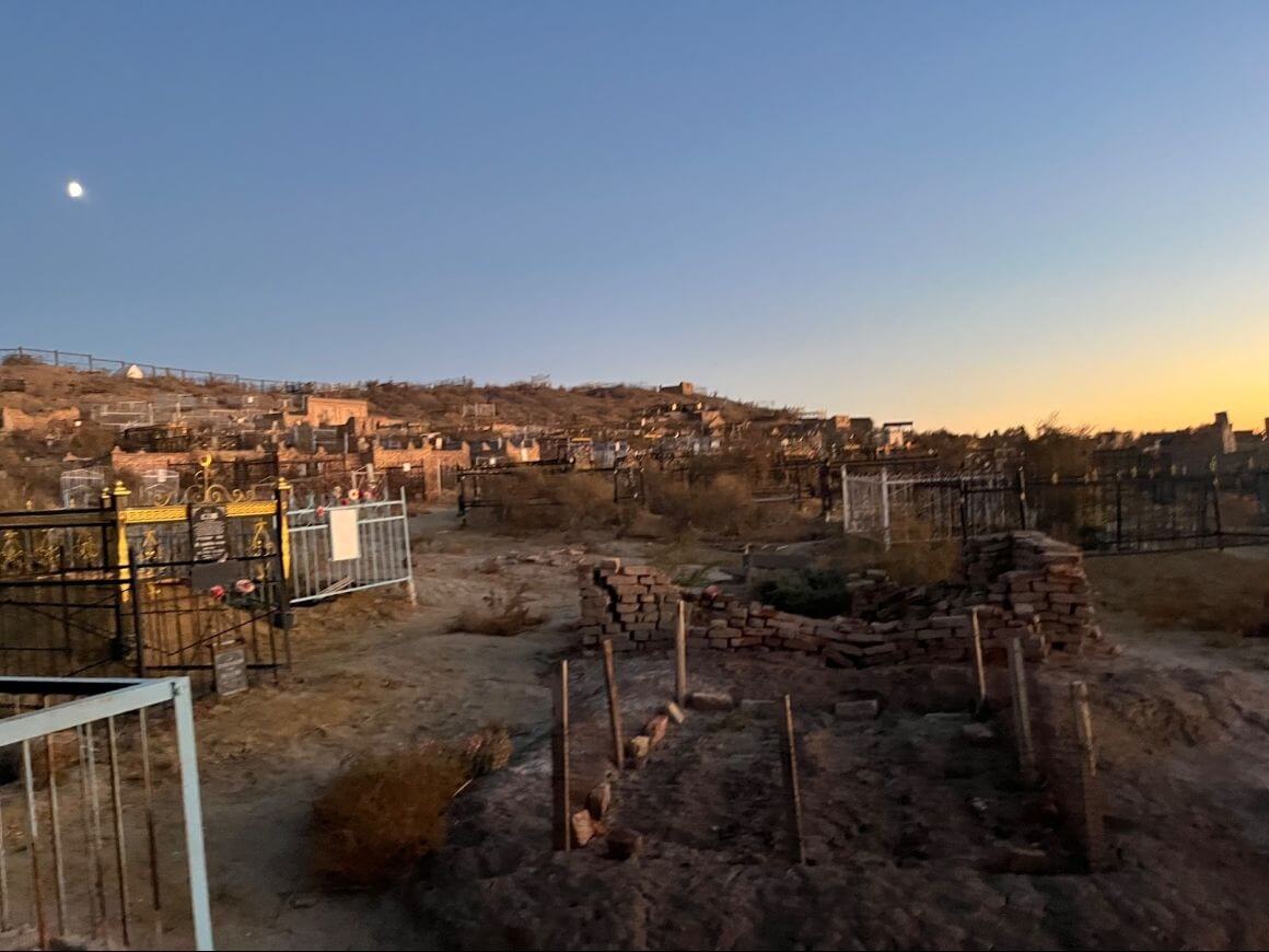 ancient necropolis that feels like a dusty collision of archaeology