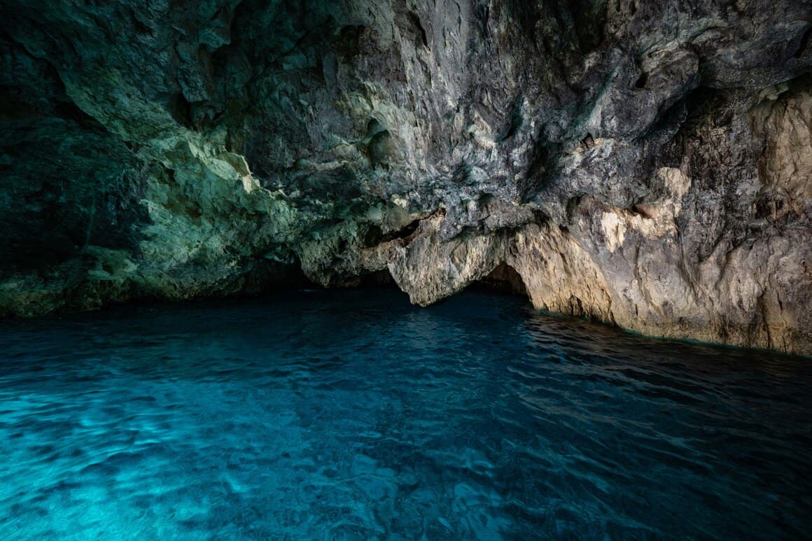 Blue Grotto Capri underwater caves, Italy