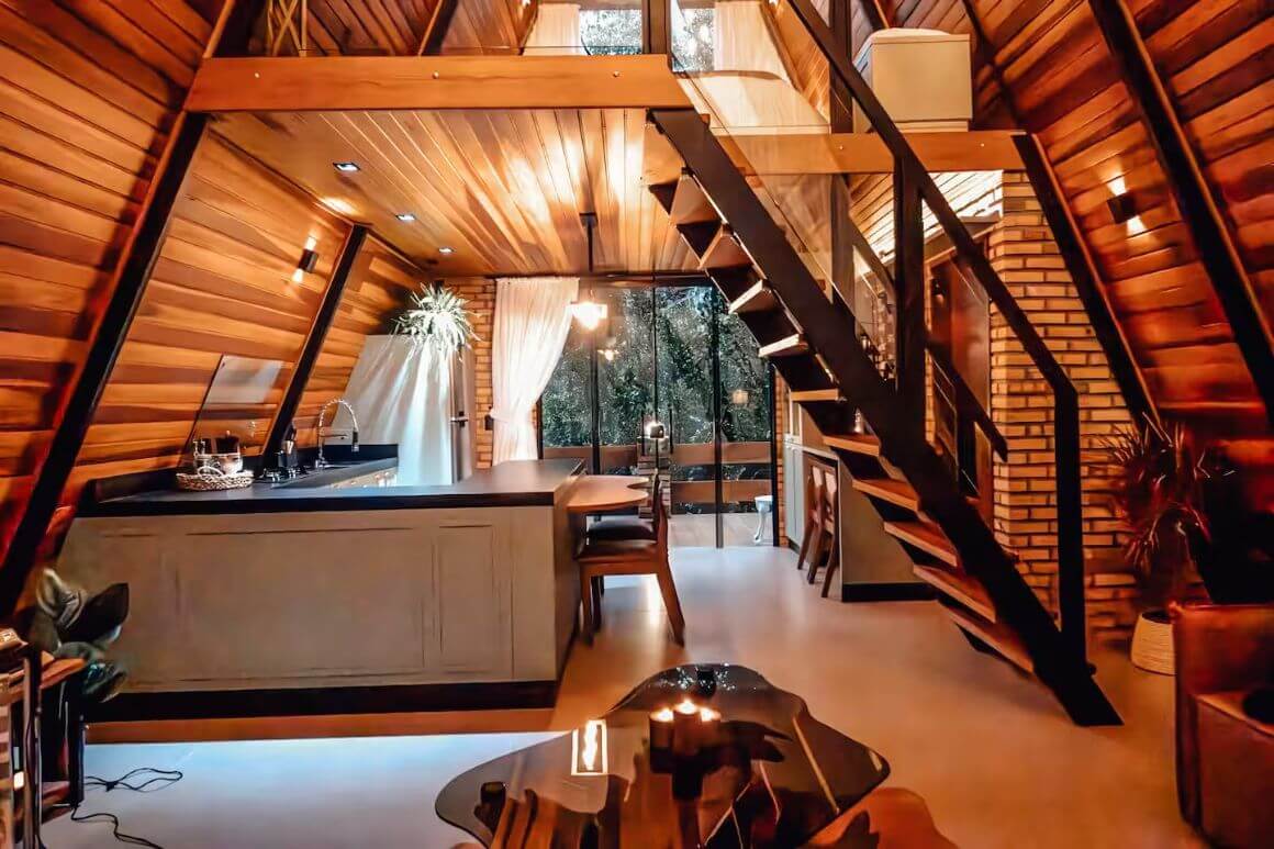 Foz cabin with lagoon and private bathtub brazil