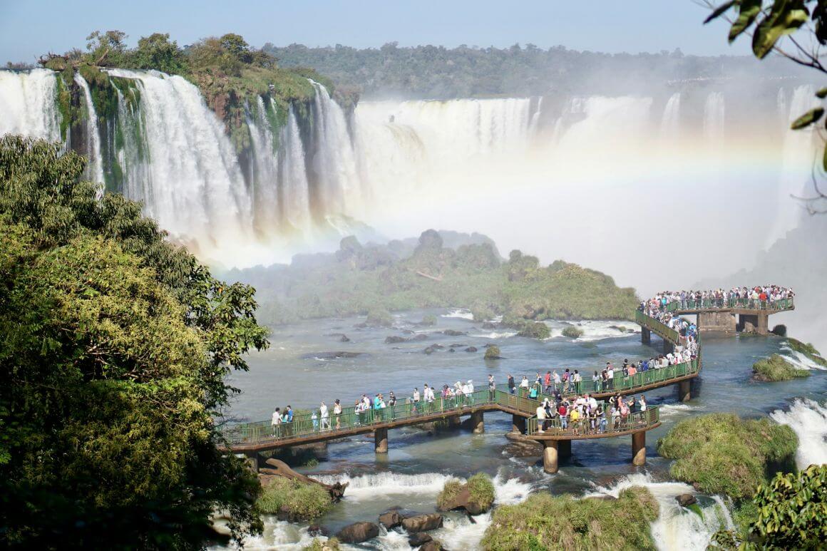 views from the Trilha das Cataratas observation deck