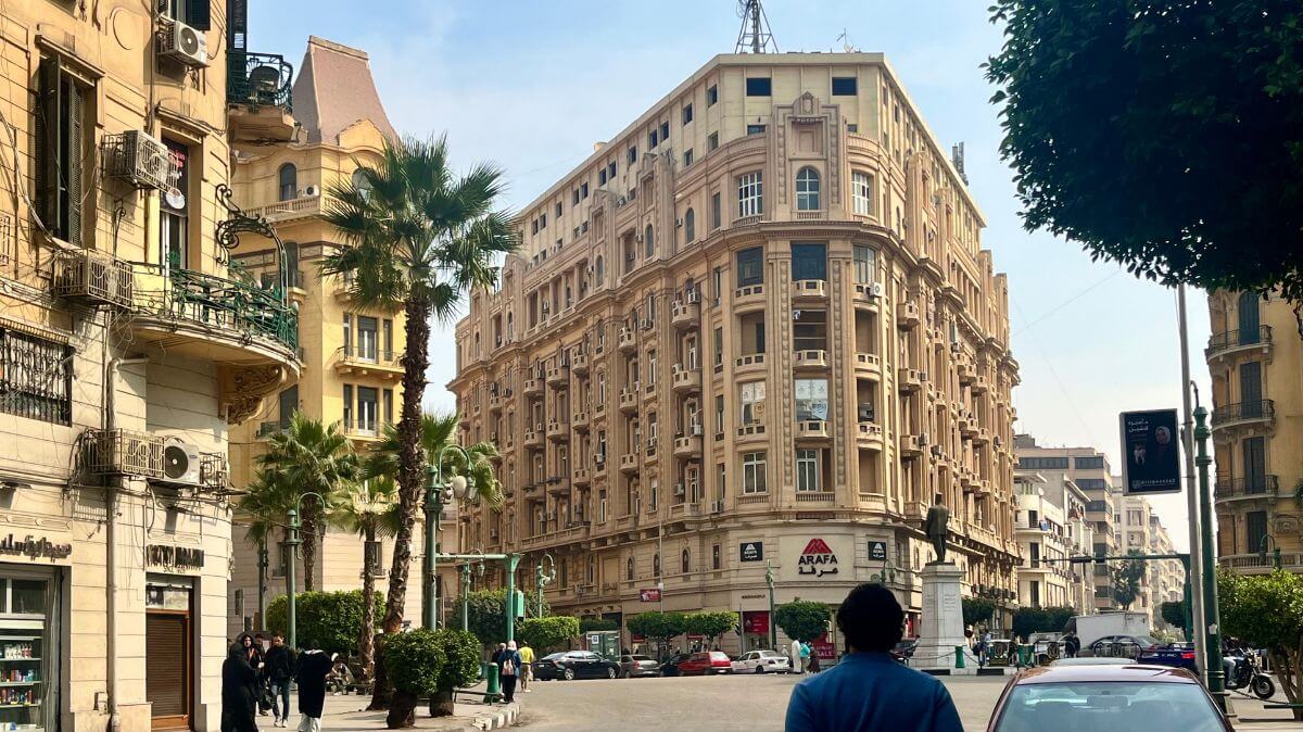 architectural details in downtown cairo