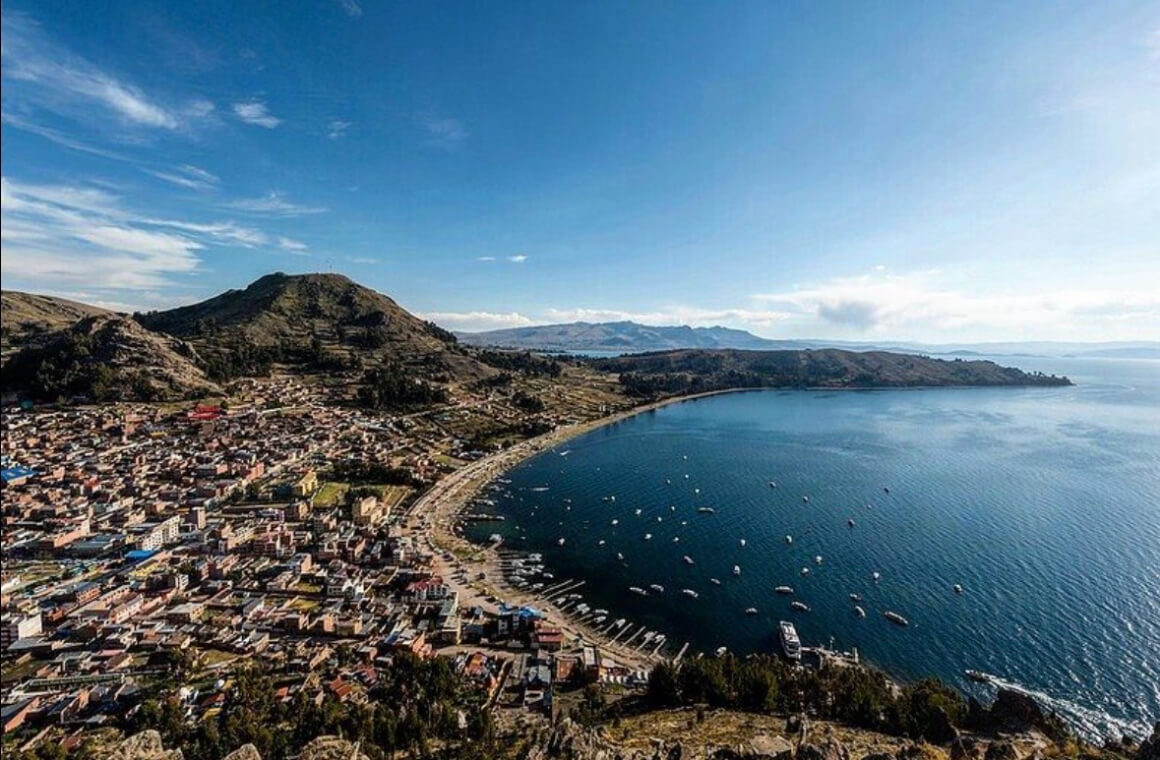 View from Cerro Calvario, Copacabana
