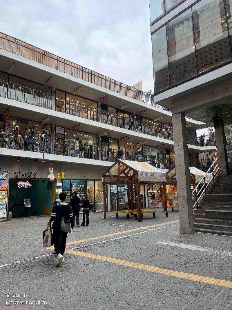 shopping building full of souvenir shops