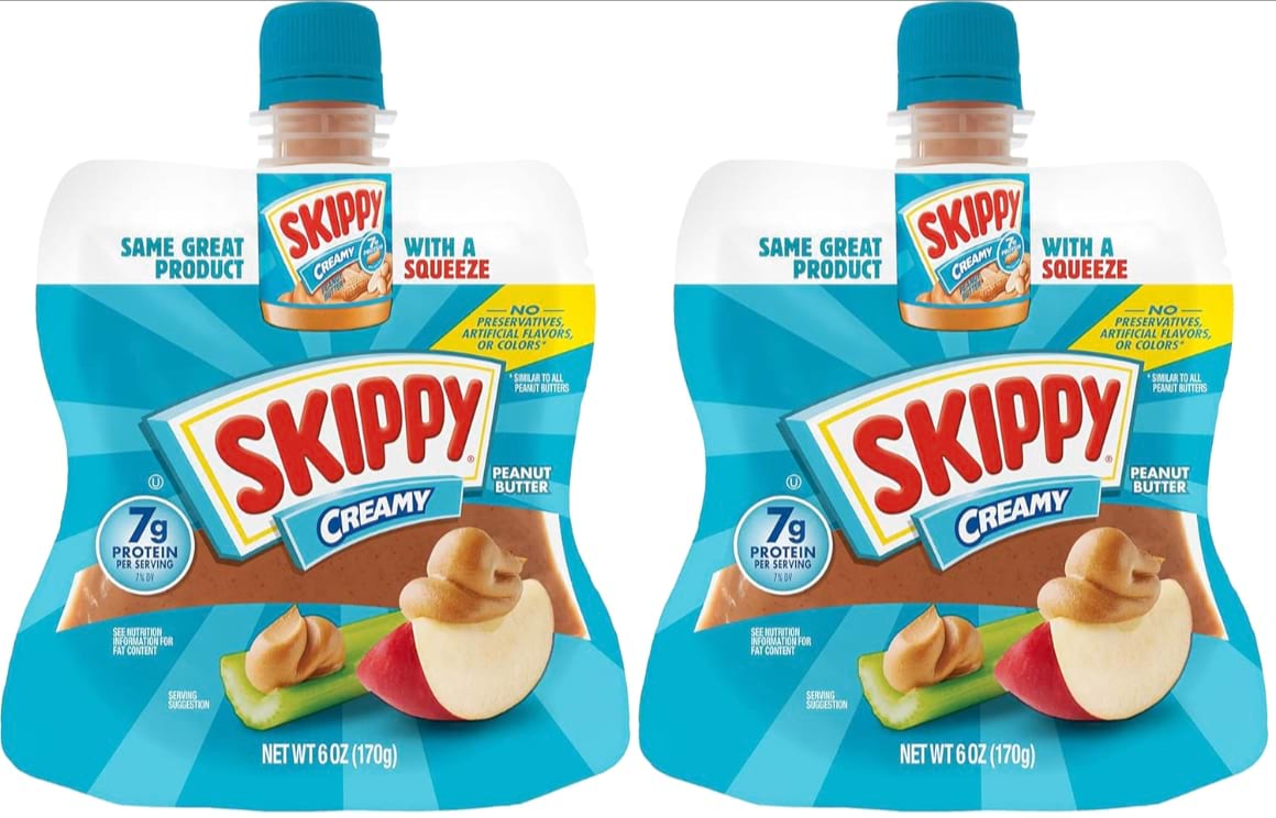 skippy squeeze creamy peanut butter