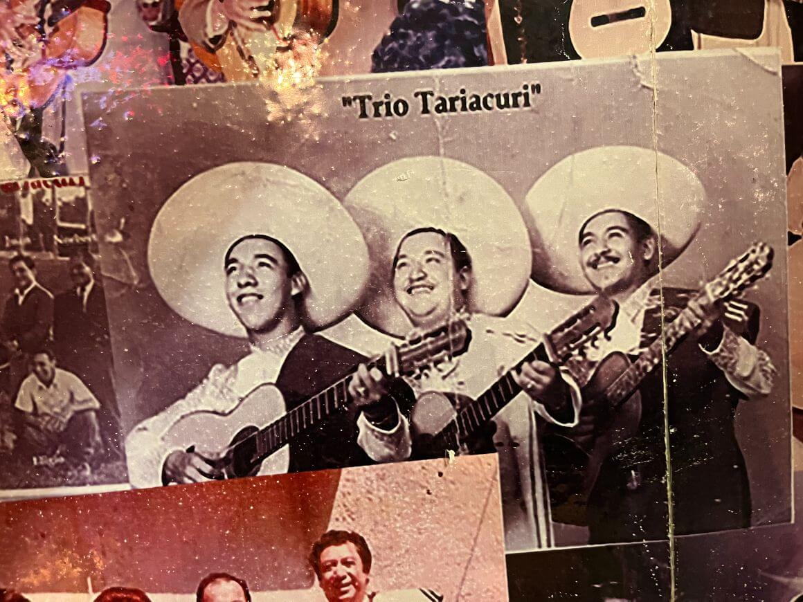 old photo of tri tariacuri. a local artist in mexico