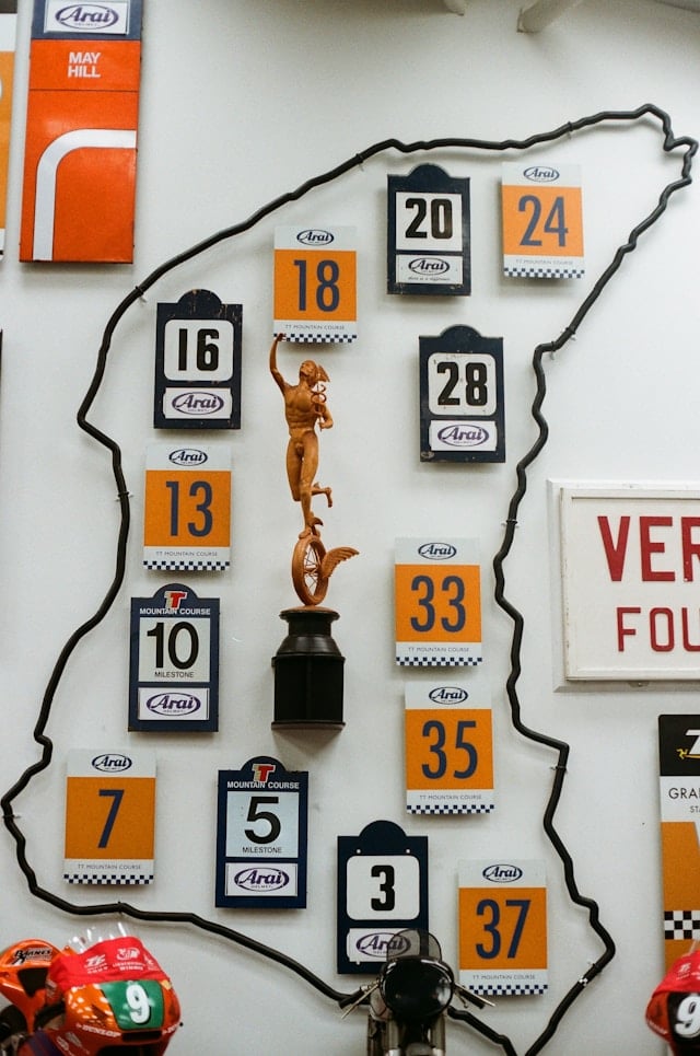 racing plaques at the isle of man tt