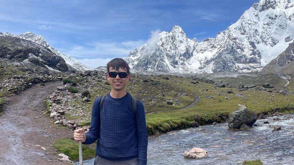 Alex at the mountains of Ausangate in Peru.