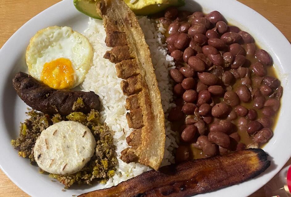 Bandeja Paisa in Colombia.
