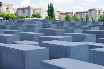 Wander around the Holocaust Memorial in Berlin.