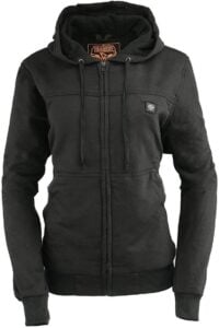 Milwaukee Leather Womens Heated Black Hoodie