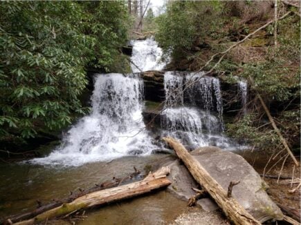 Blue Ridge mountains and trails