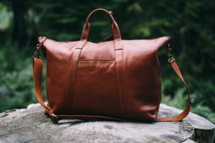 Leather Weekender Bag Women 