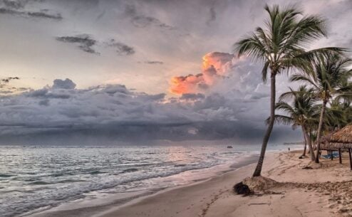 sunsets while backpacking Belize