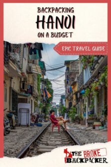 Backpacking Hanoi Travel Guide Pinterest Image