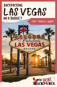 Backpacking Las Vegas Travel Guide Pinterest Image