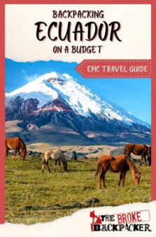 Backpacking Ecuador Travel Guide Pinterest Image