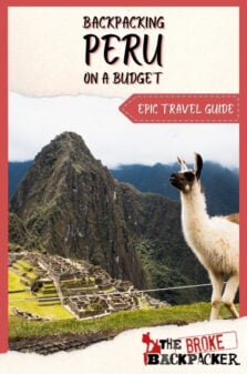 Backpacking Peru Travel Guide Pinterest Image