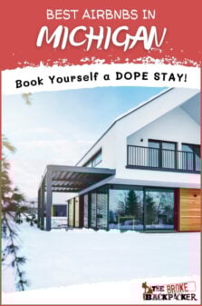 Airbnbs in Michigan Pinterest Image