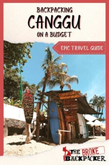 Backpacking Canggu Travel Guide Pinterest Image