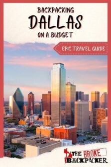 Backpacking Dallas Travel Guide Pinterest Image