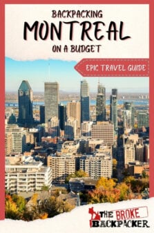 Backpacking Montreal Travel Guide Pinterest Image