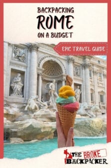 Backpacking Rome Travel Guide Pinterest Image