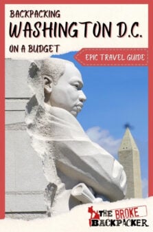 Backpacking Washington DC Travel Guide Pinterest Image