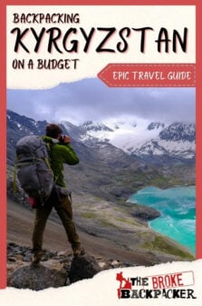 Backpacking Kyrgyzstan Travel Guide Pinterest Image