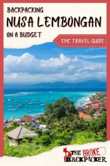 Backpacking Nusa Lembongan Travel Guide Pinterest Image