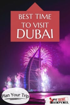 Best Time To Visit Dubai Pinterest Image