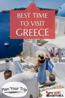 Best Time To Visit Greece Pinterest Image