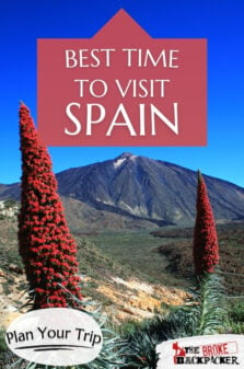 Best Time To Visit Spain Pinterest Image