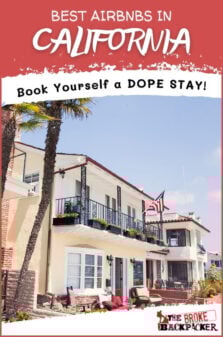 Airbnbs in California Pinterest Image